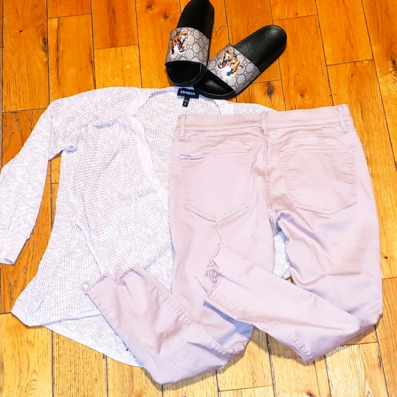 Express sweater & skinny ankle jeans - Picture 2 of 16